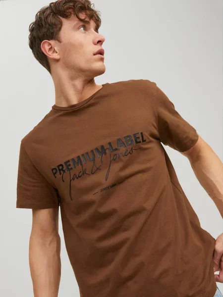 JACK & JONES Tricou maro / negru