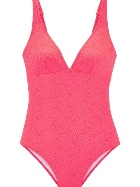 S.Oliver Costum de baie întreg pal / neon roz