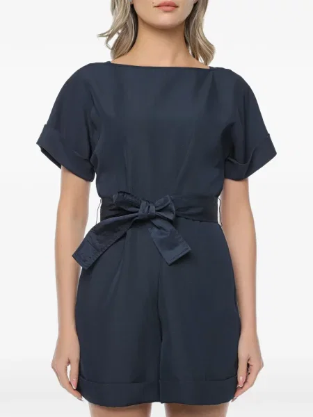 Cu centură salopetă Armani Exchange albastru