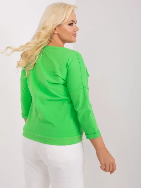 Bluză Fashionhunters verde