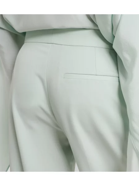 Pantaloni Stella Mccartney de lână albastru