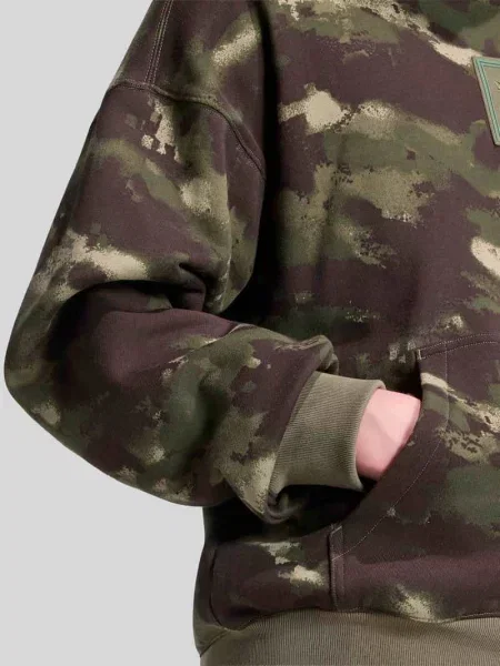 Bluza z kapturem o kroju relaxed fit z czystej bawełny model CAMO' Adidas Originals