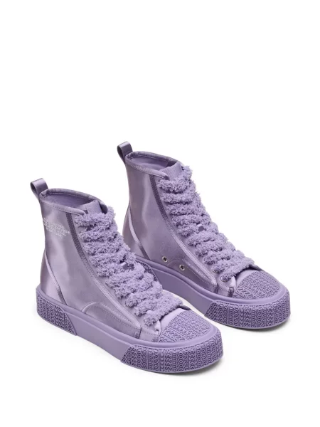 Sneakerși Marc Jacobs din satin violet