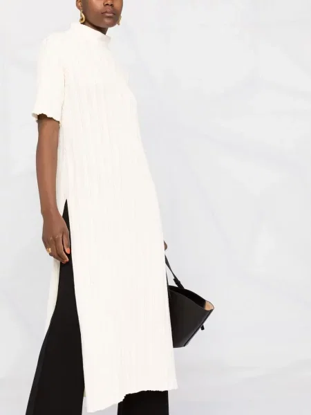 Pletené krátké oblekové mini šaty Jil Sander