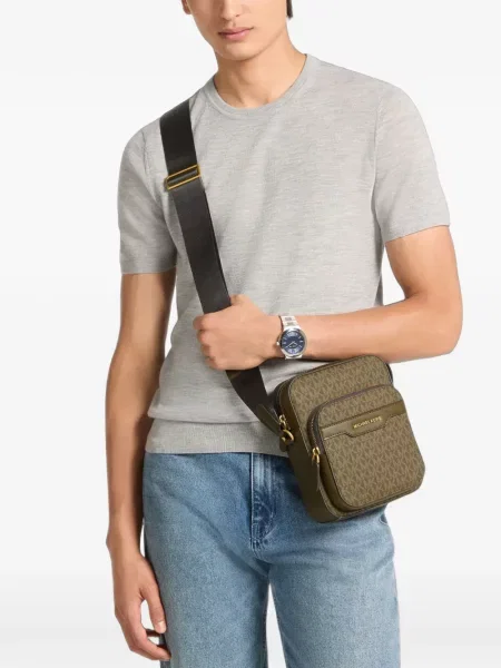 Geantă Michael Kors cu autograf maro