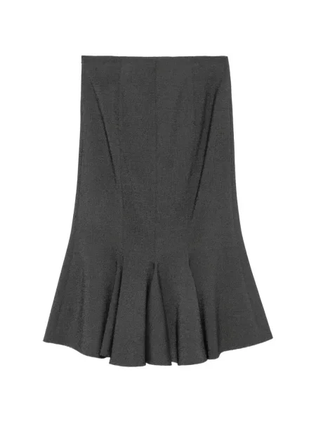 Fustă midi Alberta Ferretti gri