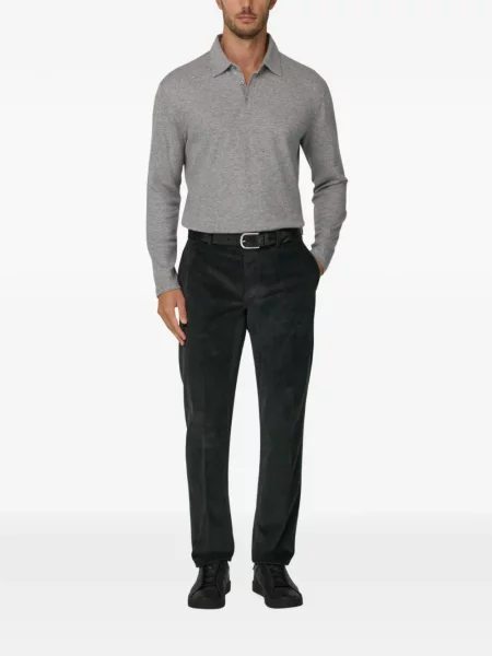 Pantaloni Boggi Milano de catifea negru