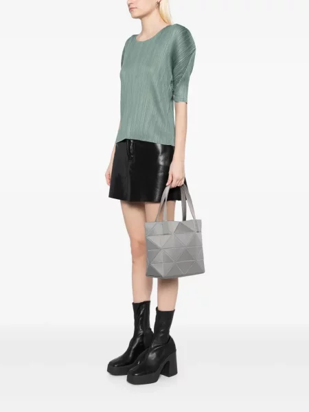 Бягане шопинг чанта Bao Bao Issey Miyake сиво