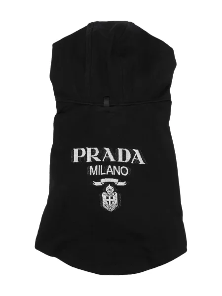 Megztas paltas Prada juoda