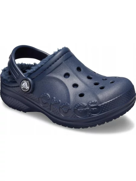Chodaki Dla Dzieci Crocs Baya Lined Clog niebieskie