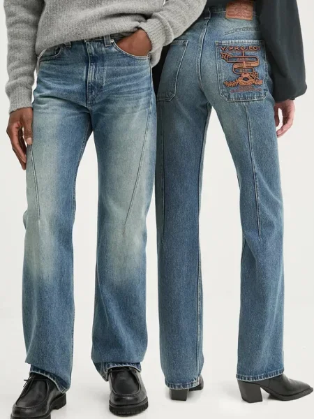 Y/Project jeansi EVERGREEN PARIS BEST JEANS albastru