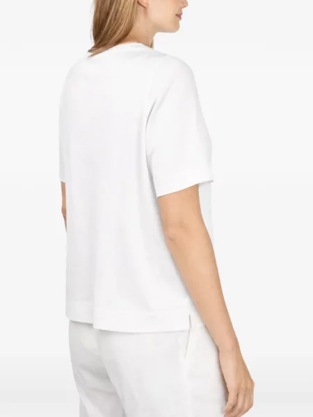 Tricou Gran Sasso cu decolteu rotund alb