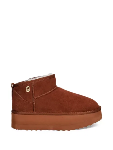 Buty do kostki Liu Jo na platformie brązowe