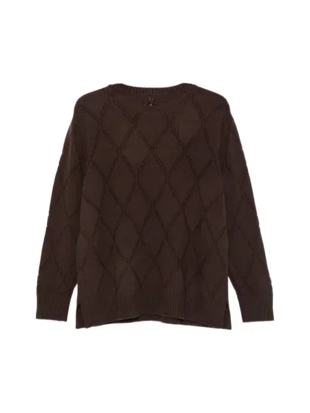 Sweter Marina Rinaldi wełniany brązowy