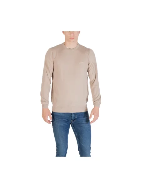 Sweter Guess z długim rękawem niebieski