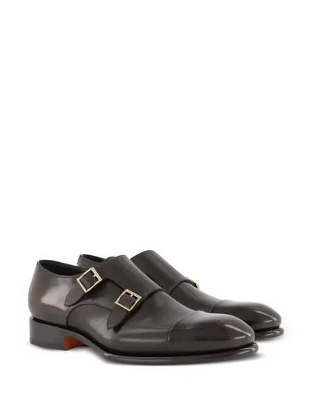 Pantofi monk Santoni maro