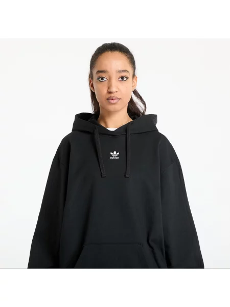 Sweatshirt adidas Essentials Loose French Terry Hoodie Black XS črna