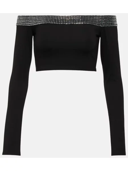 Cropp top David Koma de cristal negru