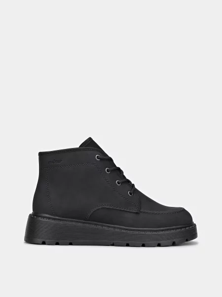 Кожаные ботинки Rieker черные