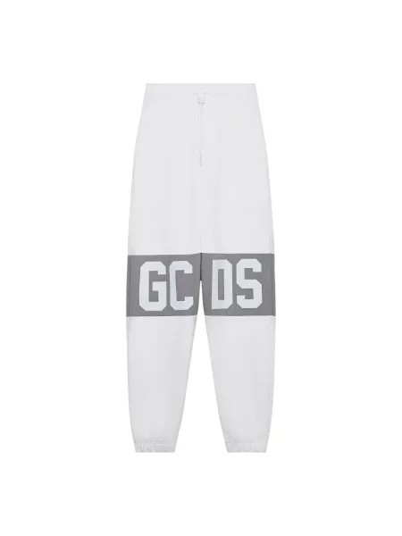 Spodnie dresowe Gcds z logo białe