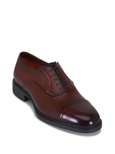 Oxford Santoni din piele maro