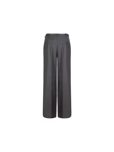 Spodnie Max Mara Studio wełniane szare