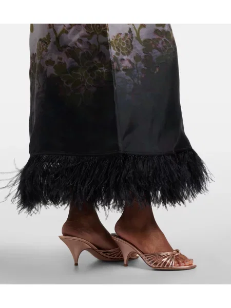 Rochie maxi La Doublej de mătase cu model floral