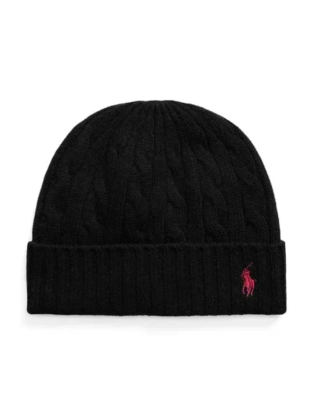 Volnena kapa Polo Ralph Lauren črna
