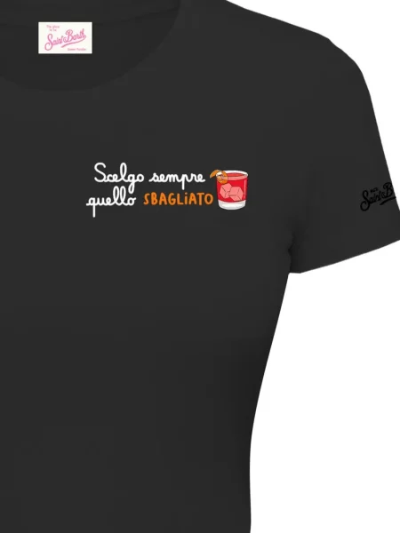 Tricou Mc2 Saint Barth cu imagine negru