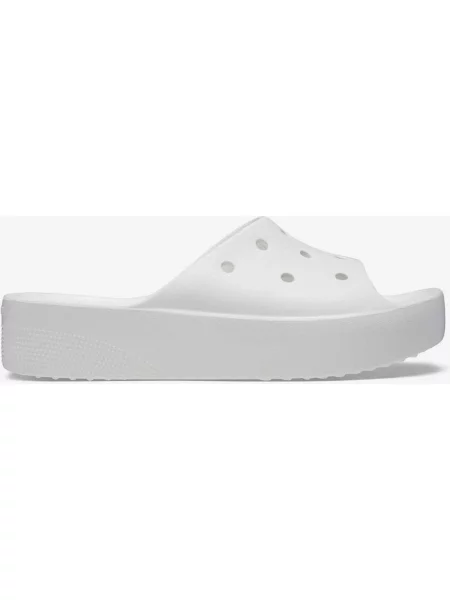 Klapki Crocs Classic Platform Slide białe