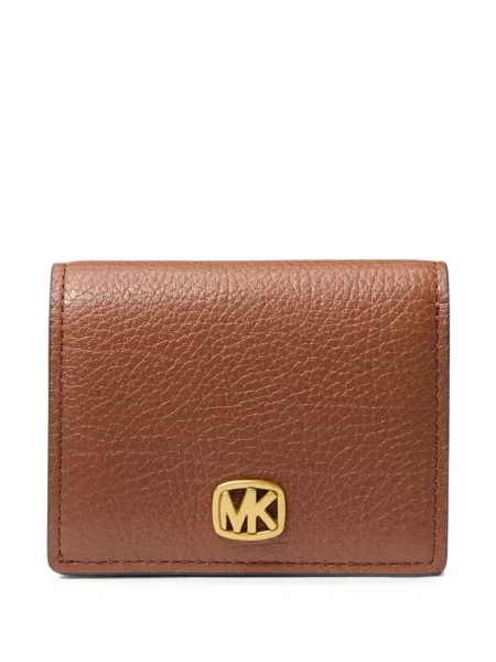 Portofel Michael Kors din piele cu autograf maro
