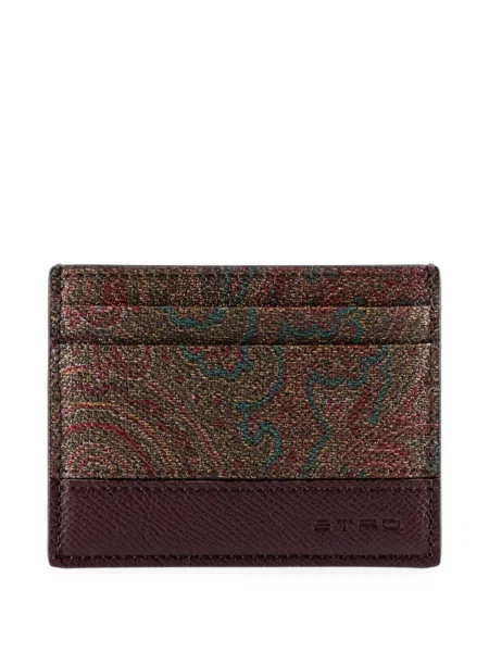 Portofel Etro cu imagine cu model paisley maro