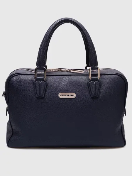 Кожаная сумка Stefano Ricci синяя
