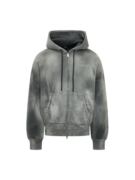 Bluza z kapturem Amiri z ćwiekami czarna