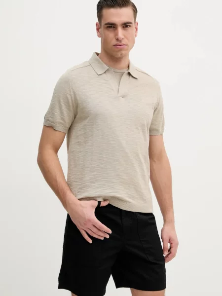 Calvin Klein polo tričko béžové