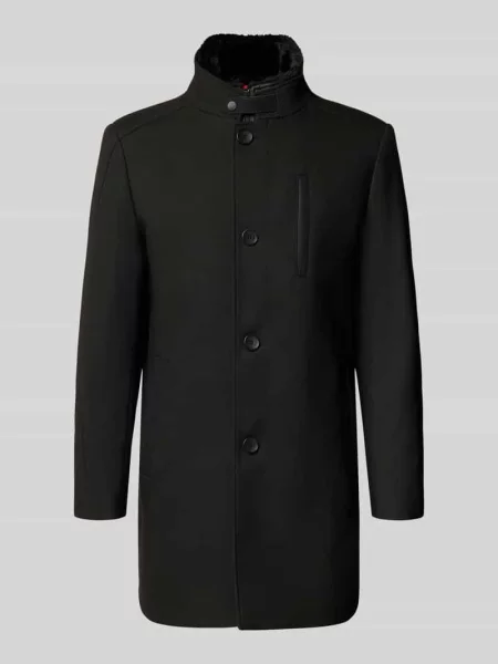 Płaszcz o kroju slim fit z dodatkiem Cinque czarny