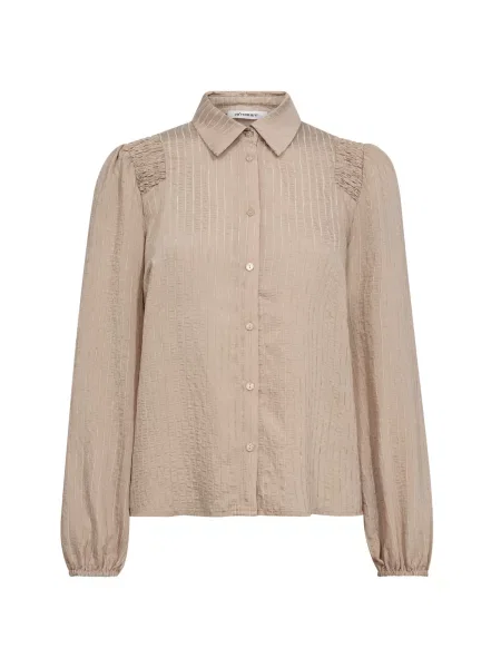 Co'couture Bluză Viola taupe / grej gri