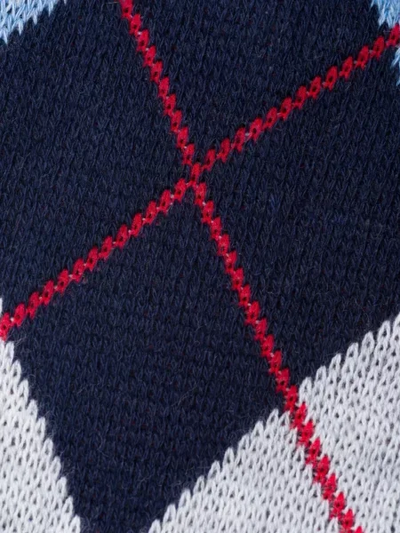 Kojines Prada su argyle raštu mėlyna