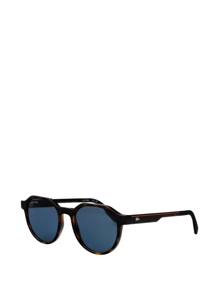 Ochelari de soare Lacoste cu imprimeu geometric maro