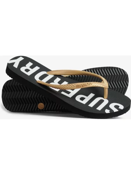 Japonki Superdry Code Core Sport w kolorze czarno-białym S czarne
