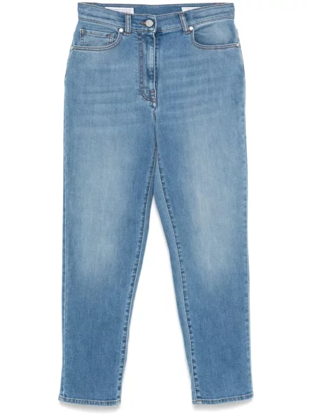 Blugi conici Peserico albastru