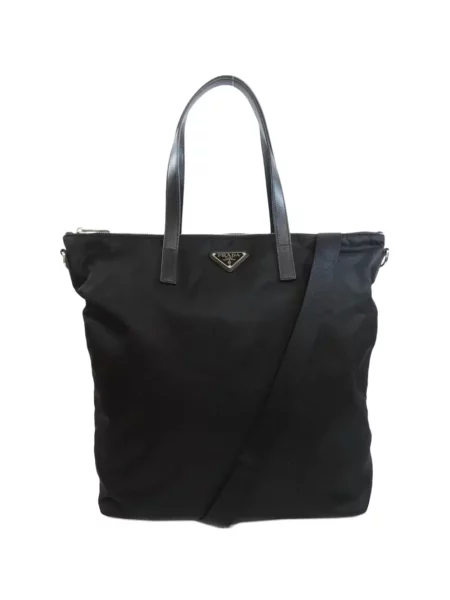 Шопинг чанта Prada с автограф черно