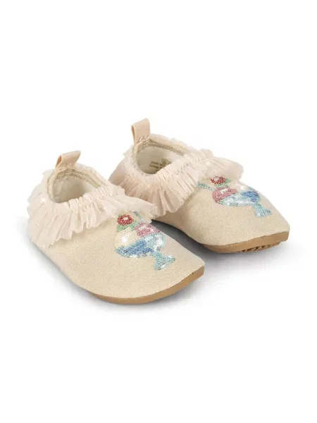 Konges Sløjd Dječje cipele za vodu AMANDINE FRILL SWIM SHOES bež