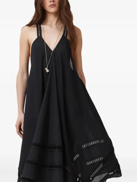 Rochie Allsaints din dantelă de costum negru