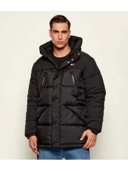 Tommy Jeans geacă de iarnă oversize negru