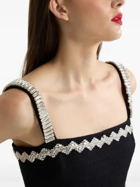 Rochie Patou de cristal de costum negru