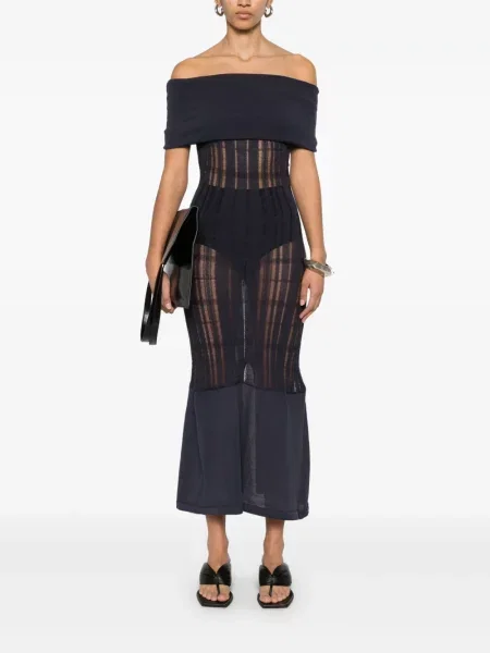 Rochie midi Our Legacy până la genunchi de costum albastru
