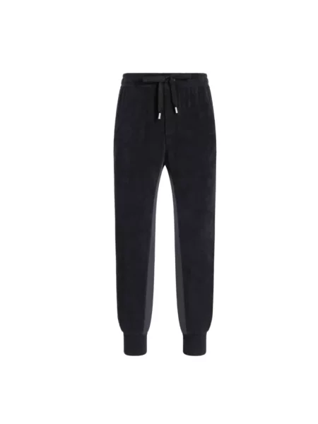 Spodnie Dolce And Gabbana frotte niebieskie