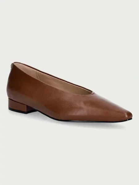 Furla balerini din piele Dora maro
