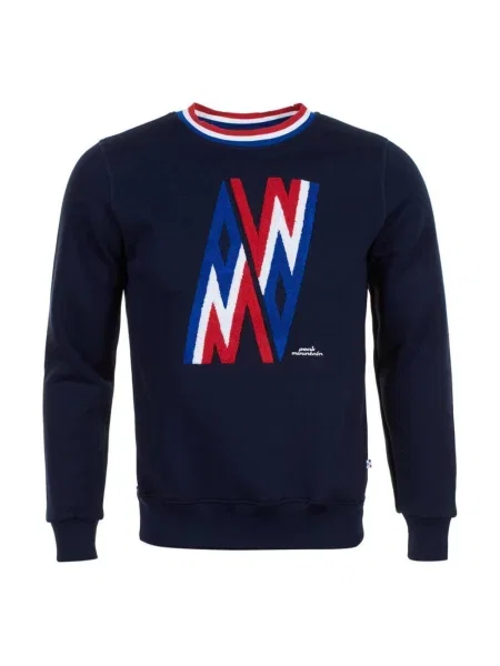 Bluza z dekoltem Peak Mountain Contamine niebieska